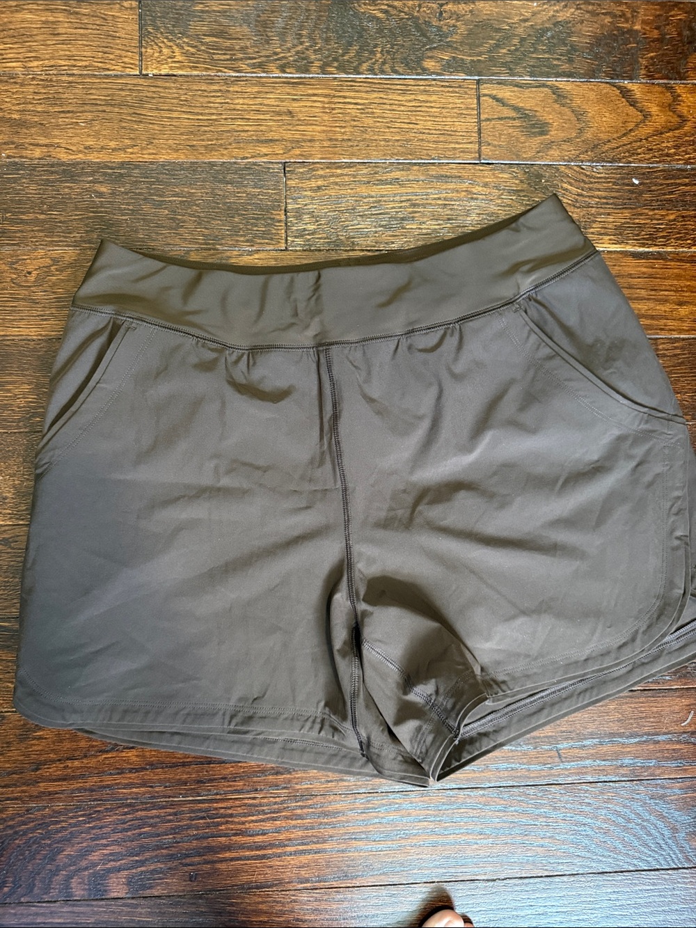 Lands' End Olive Lightweight Swim Coverup Shorts